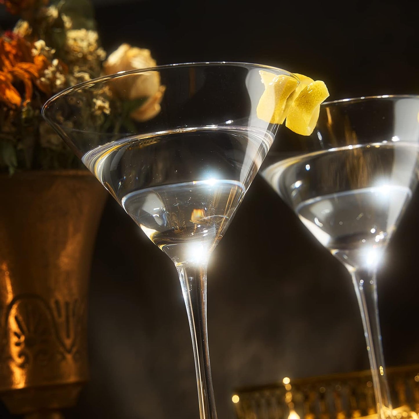 Crystal Martini Glass Set of 4- 10oz