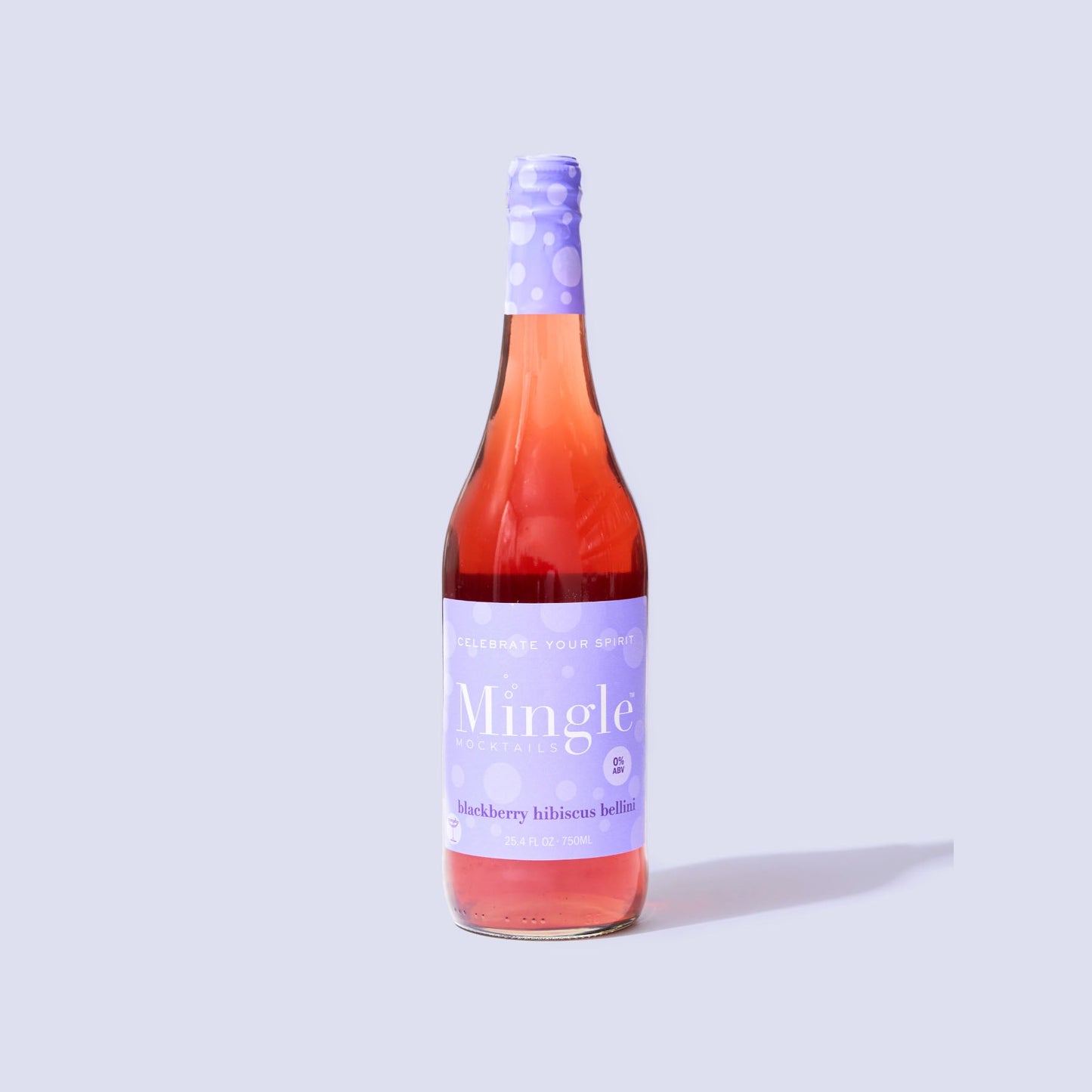 Mingle Mocktails Blackberry Hibiscus Bellini - Non Alcoholic Beverages