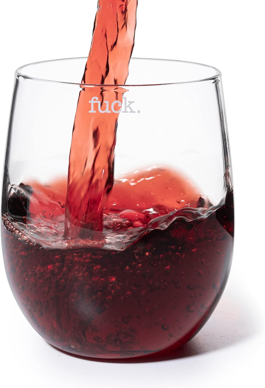 F*CK Wine Single Stemless 11 oz Glass