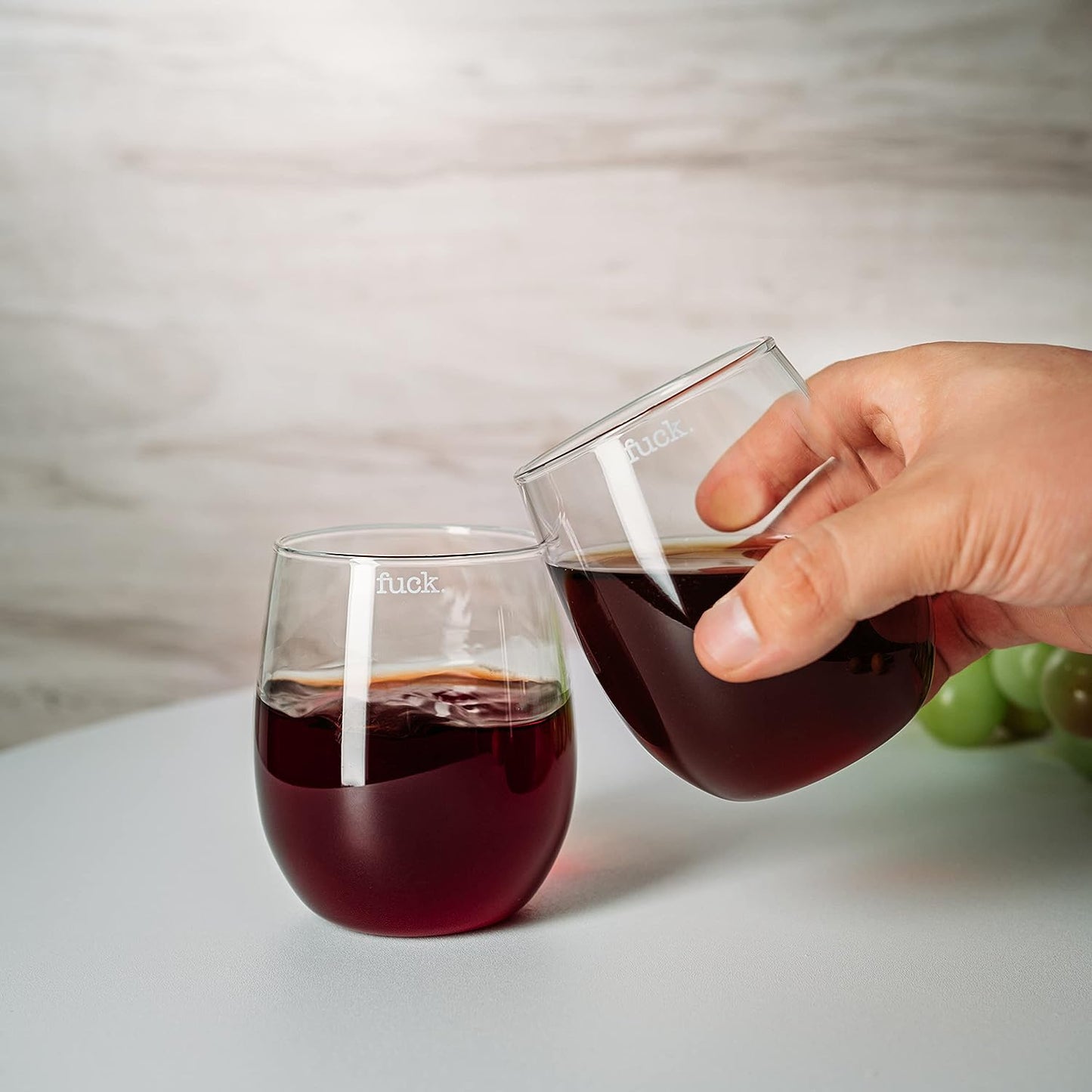 F*CK Wine Single Stemless 11 oz Glass