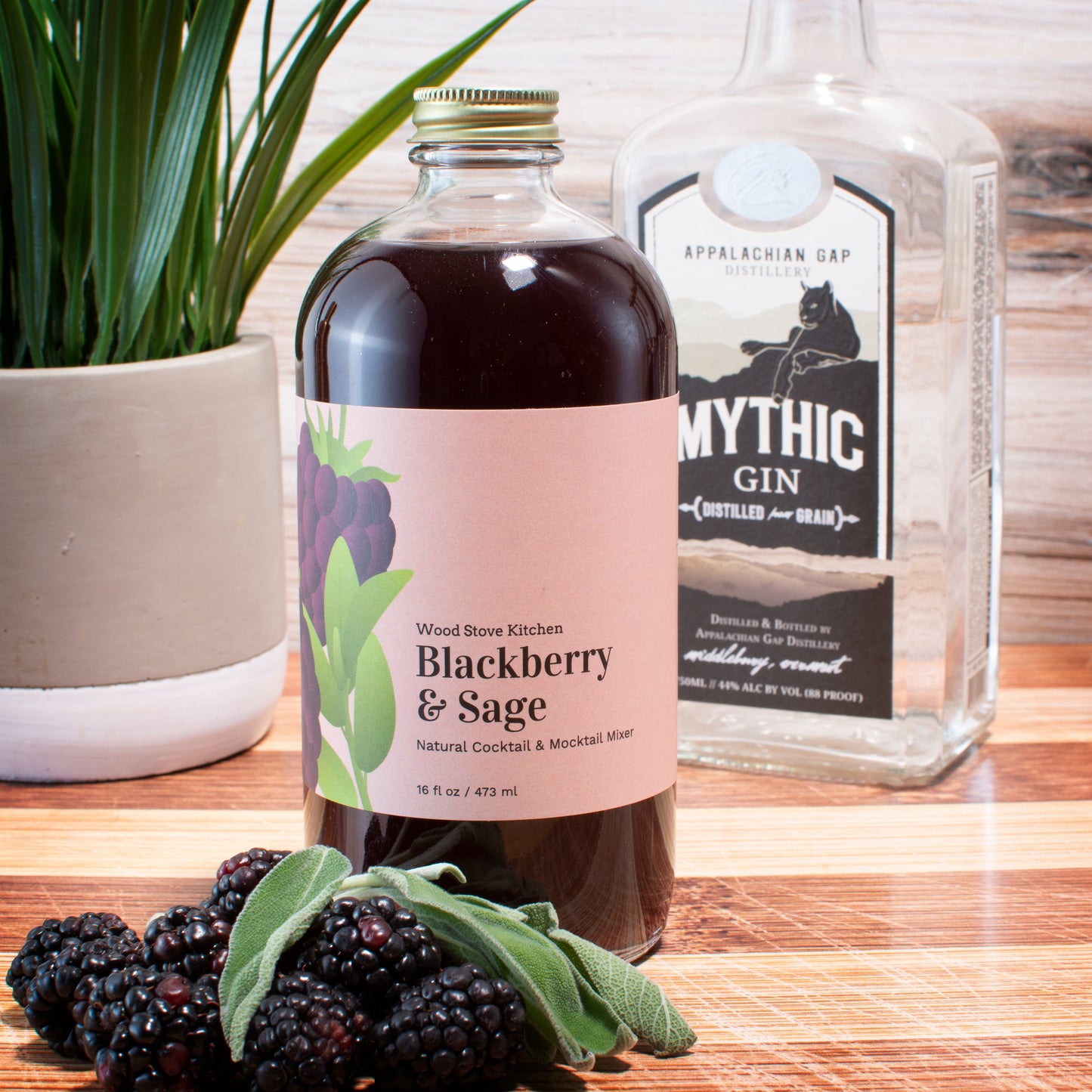 Blackberry & Sage Mixer, 16 fl oz by Wood Stove Kitchen