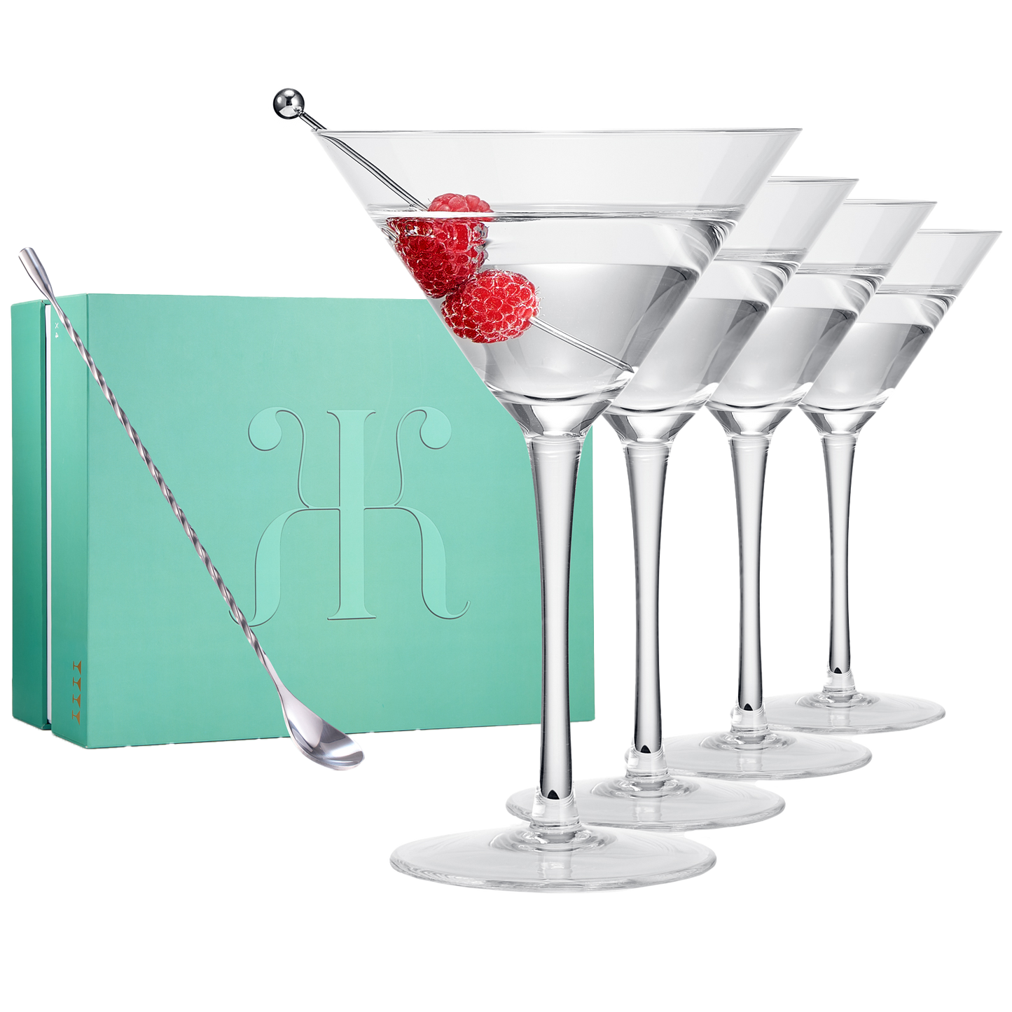 Crystal Martini Glass Set of 4- 10oz
