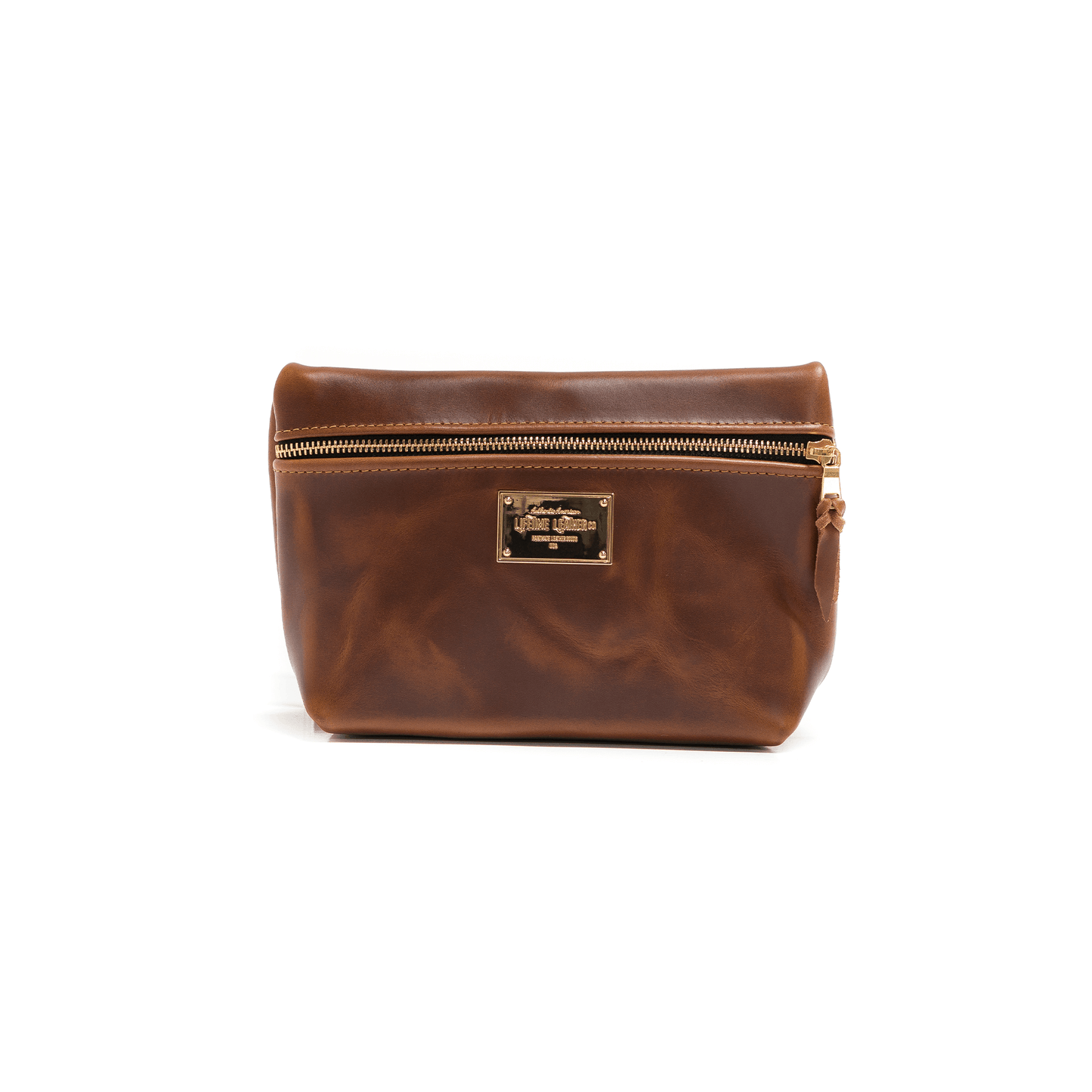 Smooth Leather Cosmetic Bag by Lifetime Leather Co