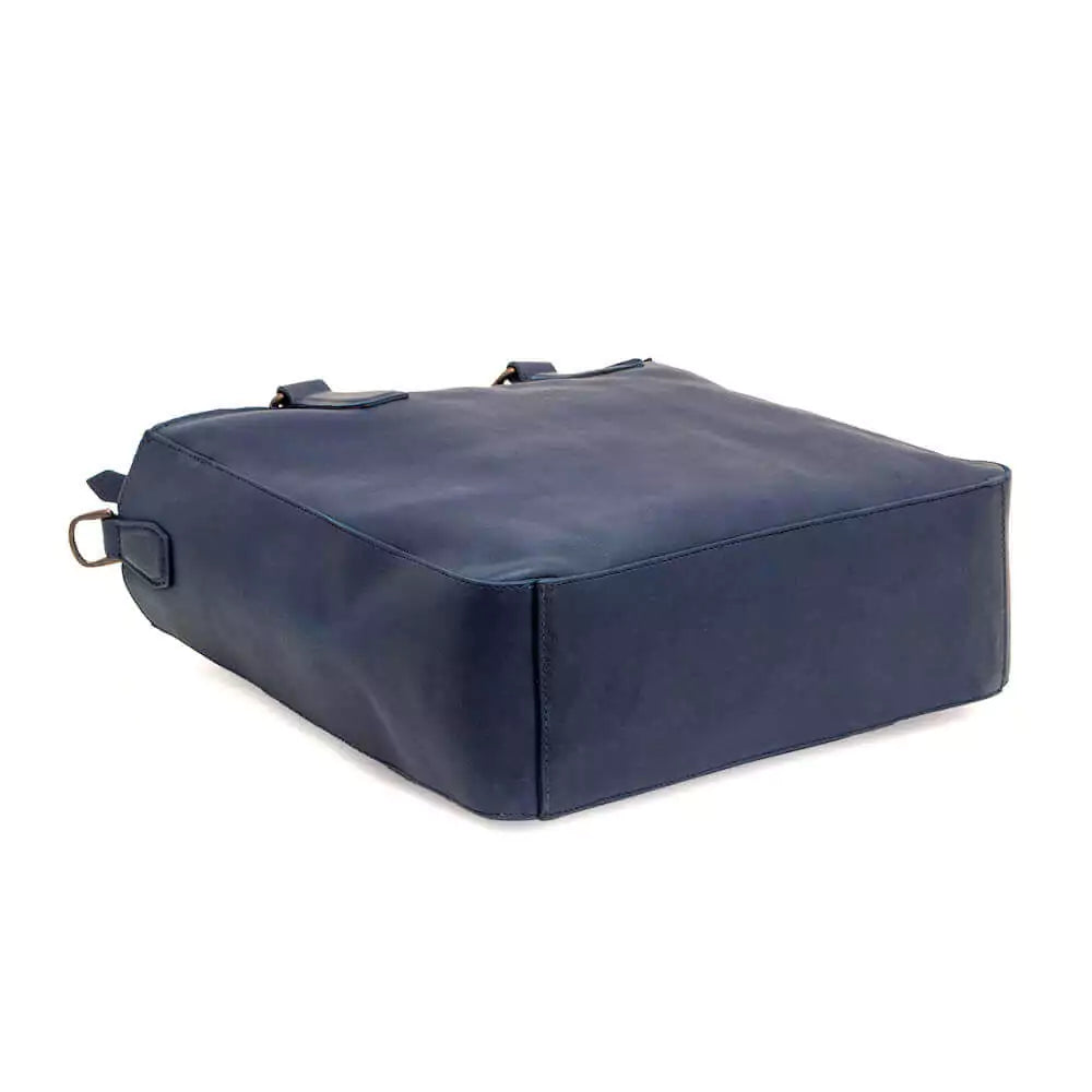 Ellington Leather Market Tote w/ Zippered Pouch by Mission Mercantile Leather Goods