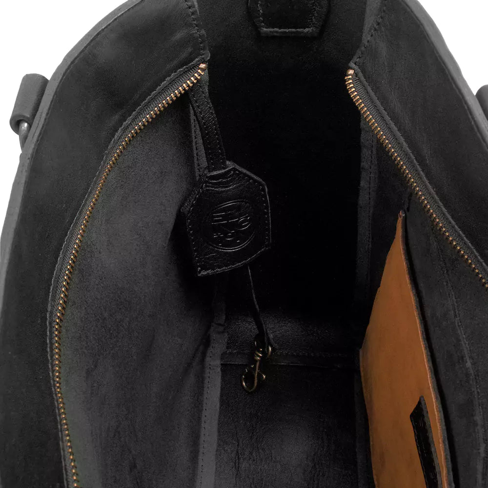 Ellington Leather Market Tote w/ Zippered Pouch by Mission Mercantile Leather Goods
