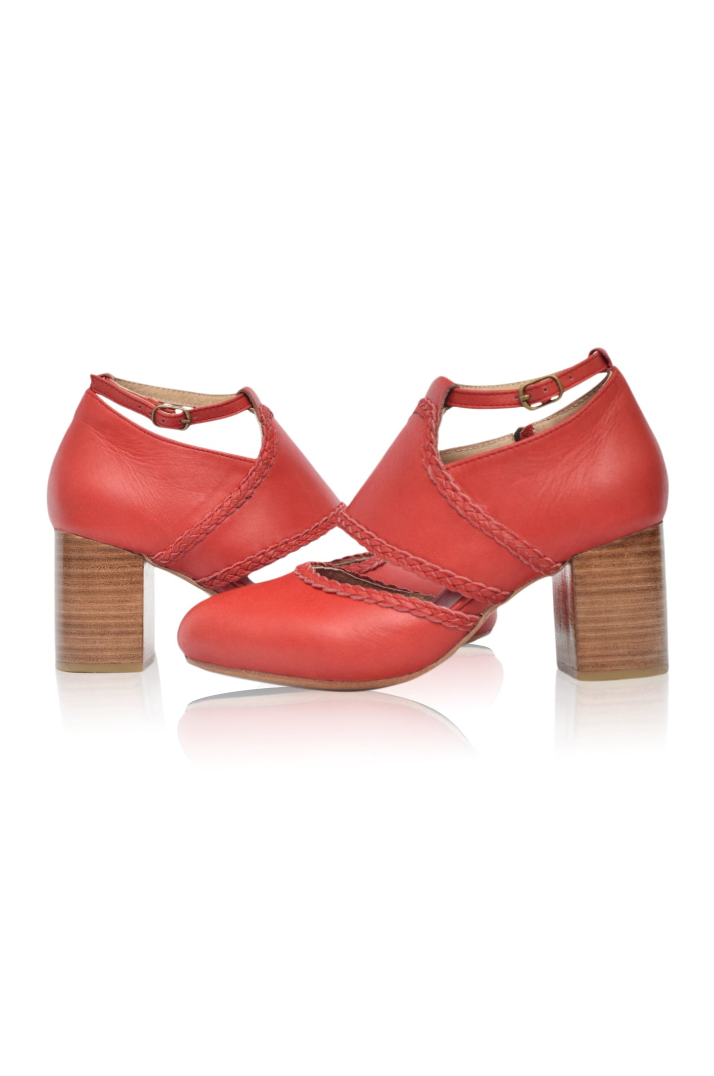 Serenity Leather Heels by ELF
