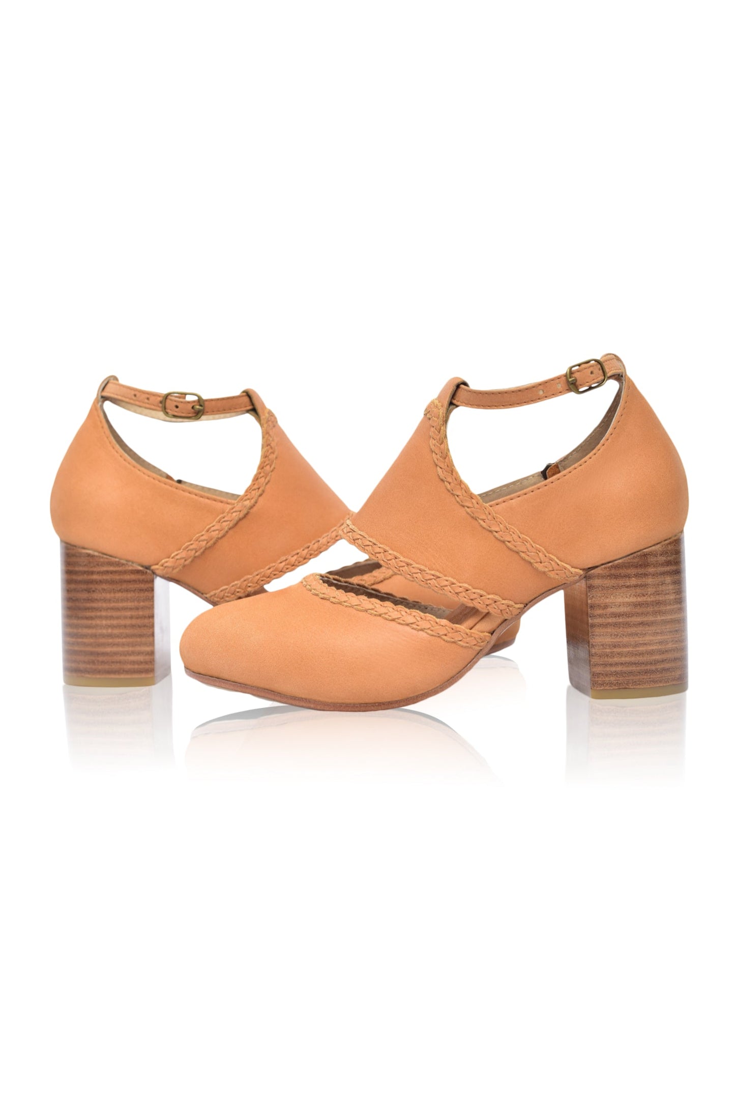 Serenity Leather Heels by ELF