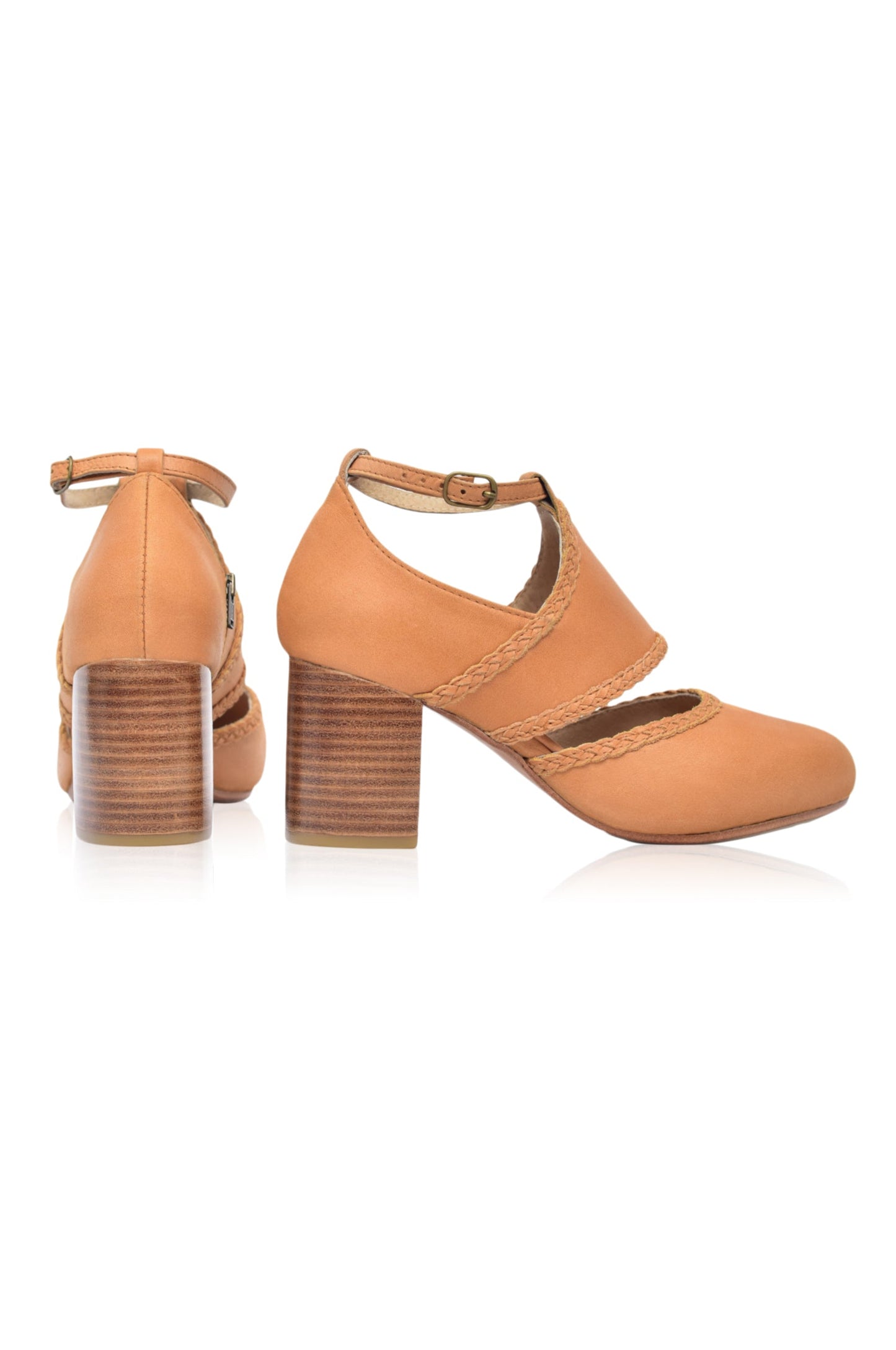 Serenity Leather Heels by ELF