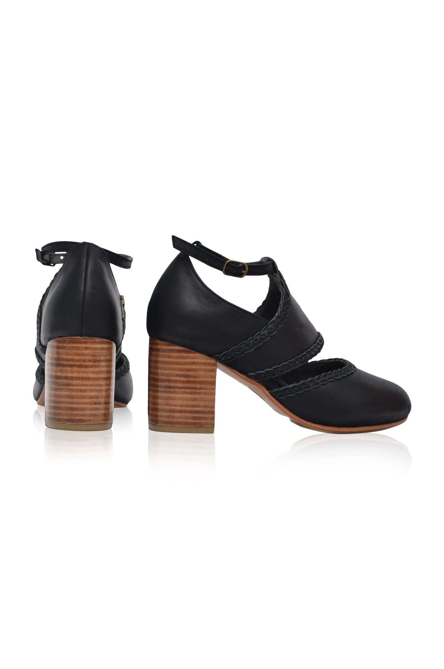 Serenity Leather Heels (Sz 6) by ELF