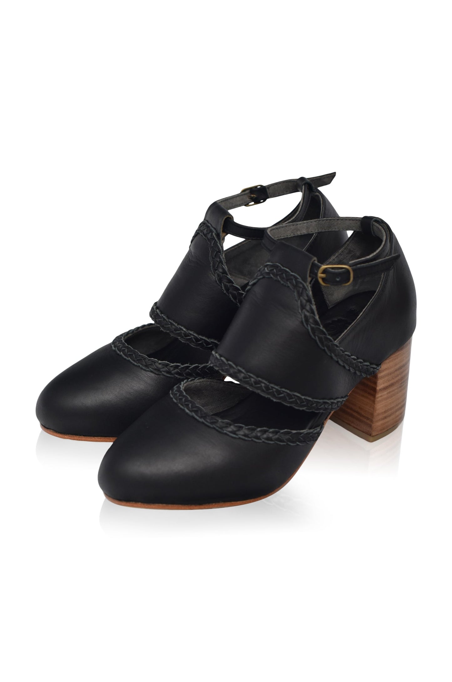 Serenity Leather Heels (Sz 6) by ELF