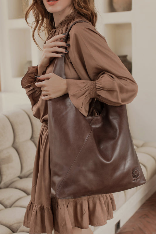 Sueno Slouchy Leather Bag by ELF