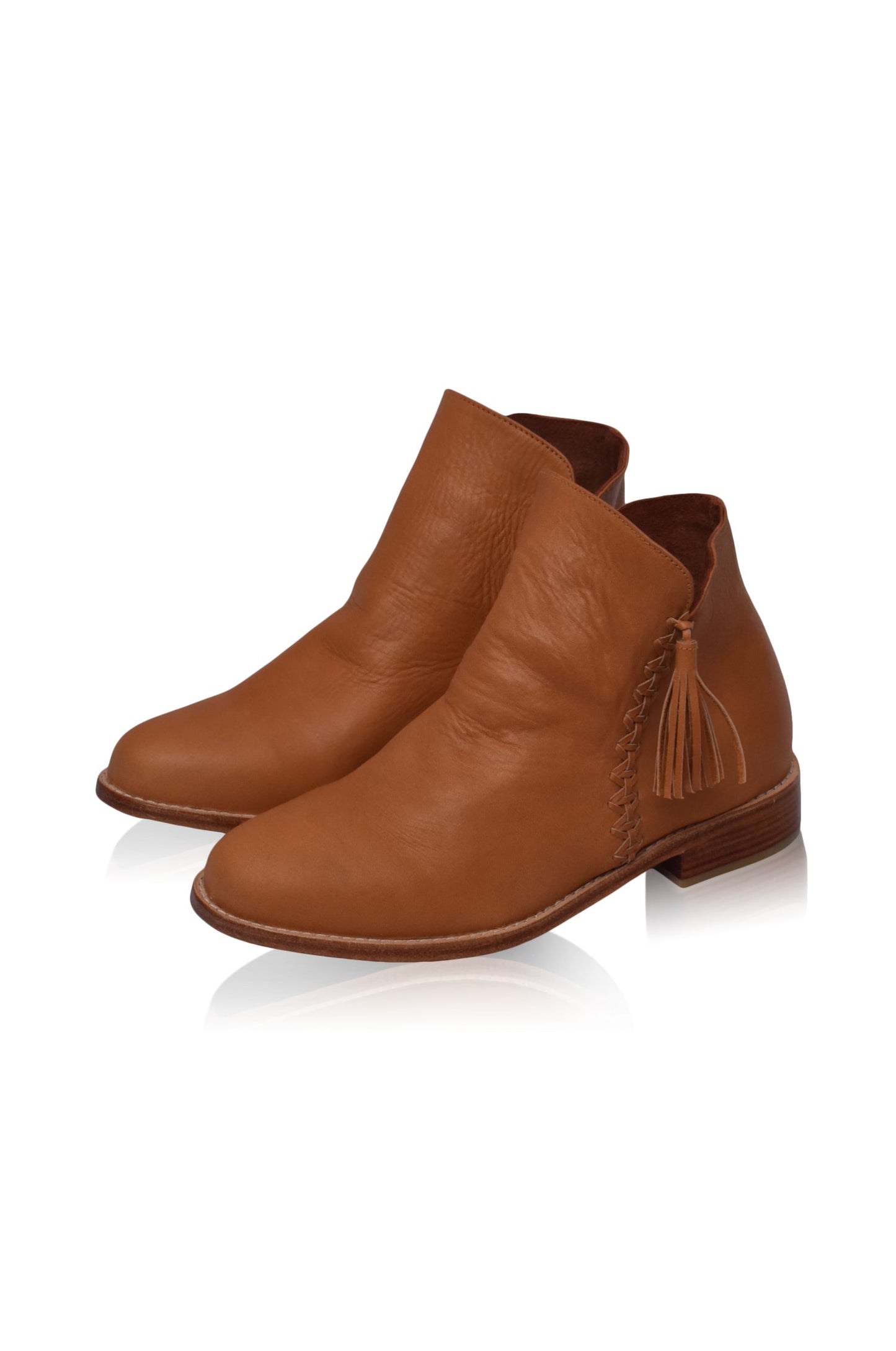 Treasure Leather Ankle Boots by ELF