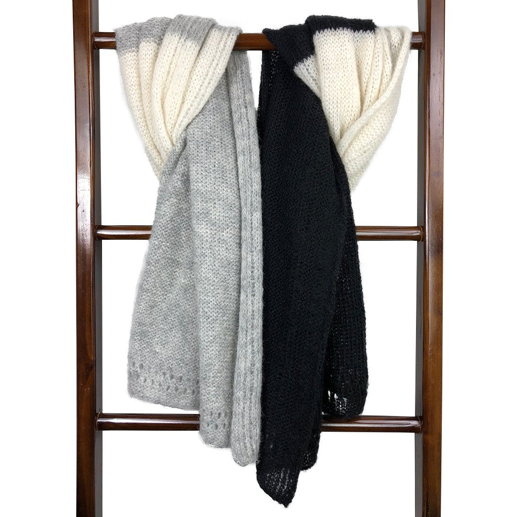 Color Block Alpaca Wrap Scarf by SLATE + SALT