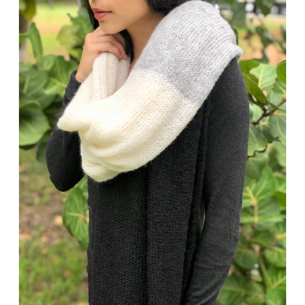 Color Block Alpaca Wrap Scarf by SLATE + SALT