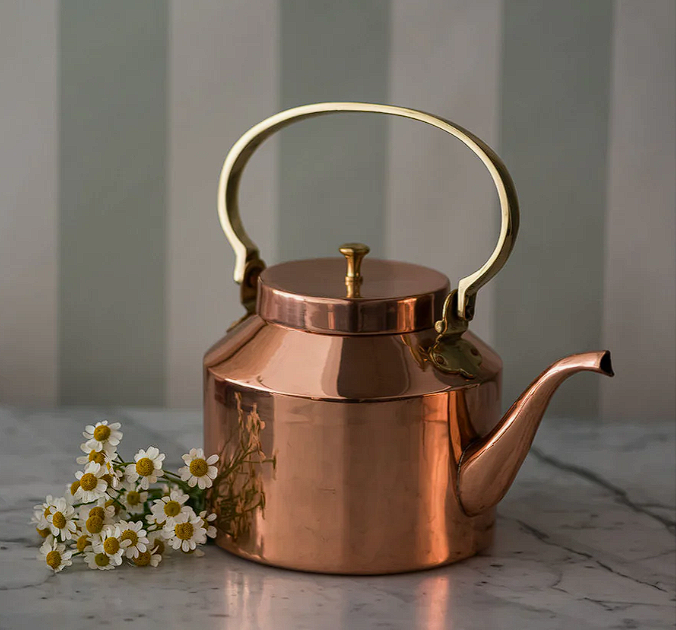 English Copper Tea Kettle by Copper Kitchen Store
