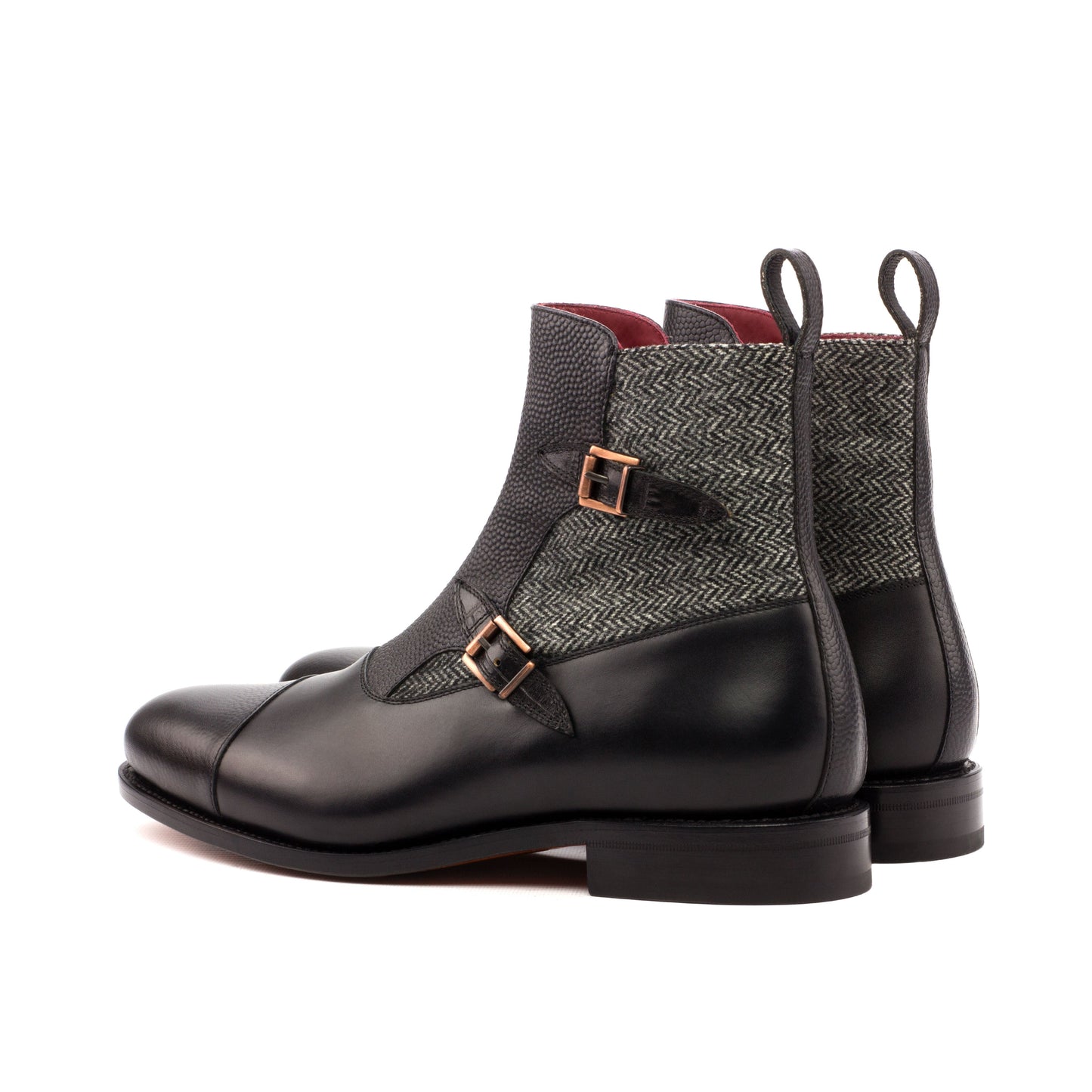 - OCTAVIAN - Unique Handcrafted Black Pebble Grain by Le Ruux