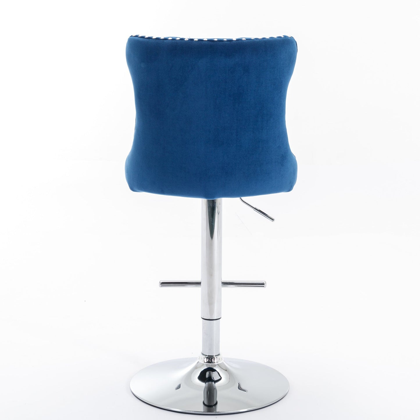 Set of 2 Swivel Velvet Barstools by Blak Hom