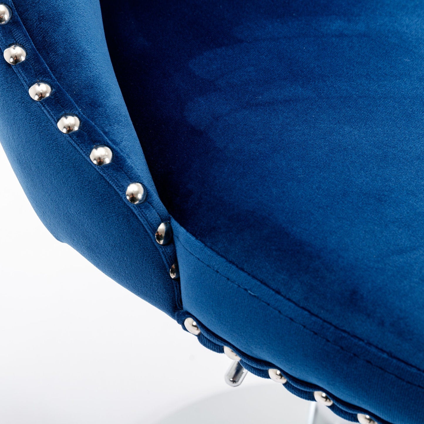 Set of 2 Swivel Velvet Barstools by Blak Hom