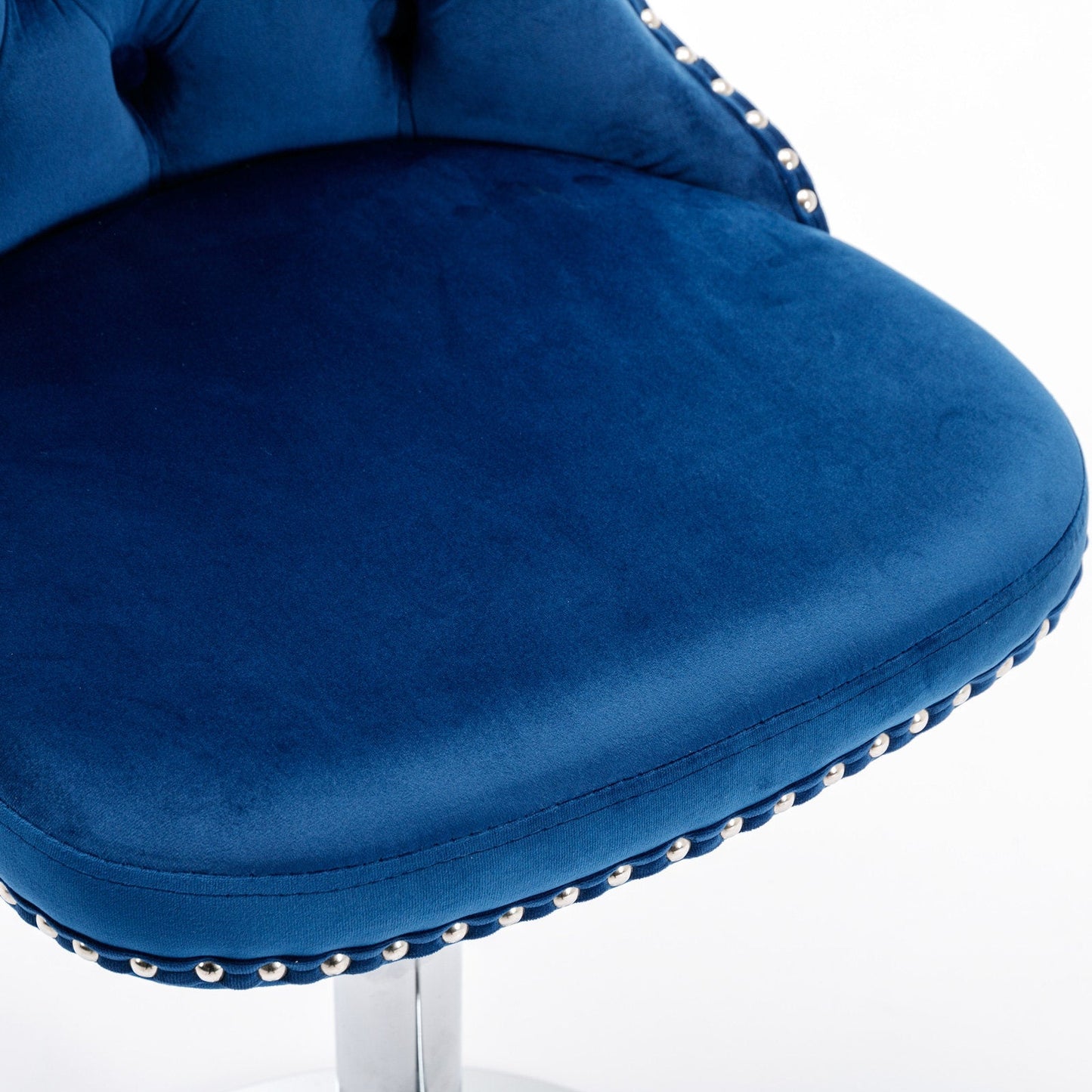 Set of 2 Swivel Velvet Barstools by Blak Hom