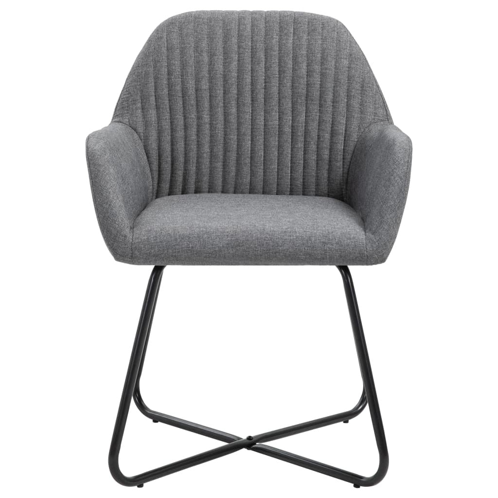 Set of 2 Lounge Chairs in Dark Gray Fabric by Blak Hom