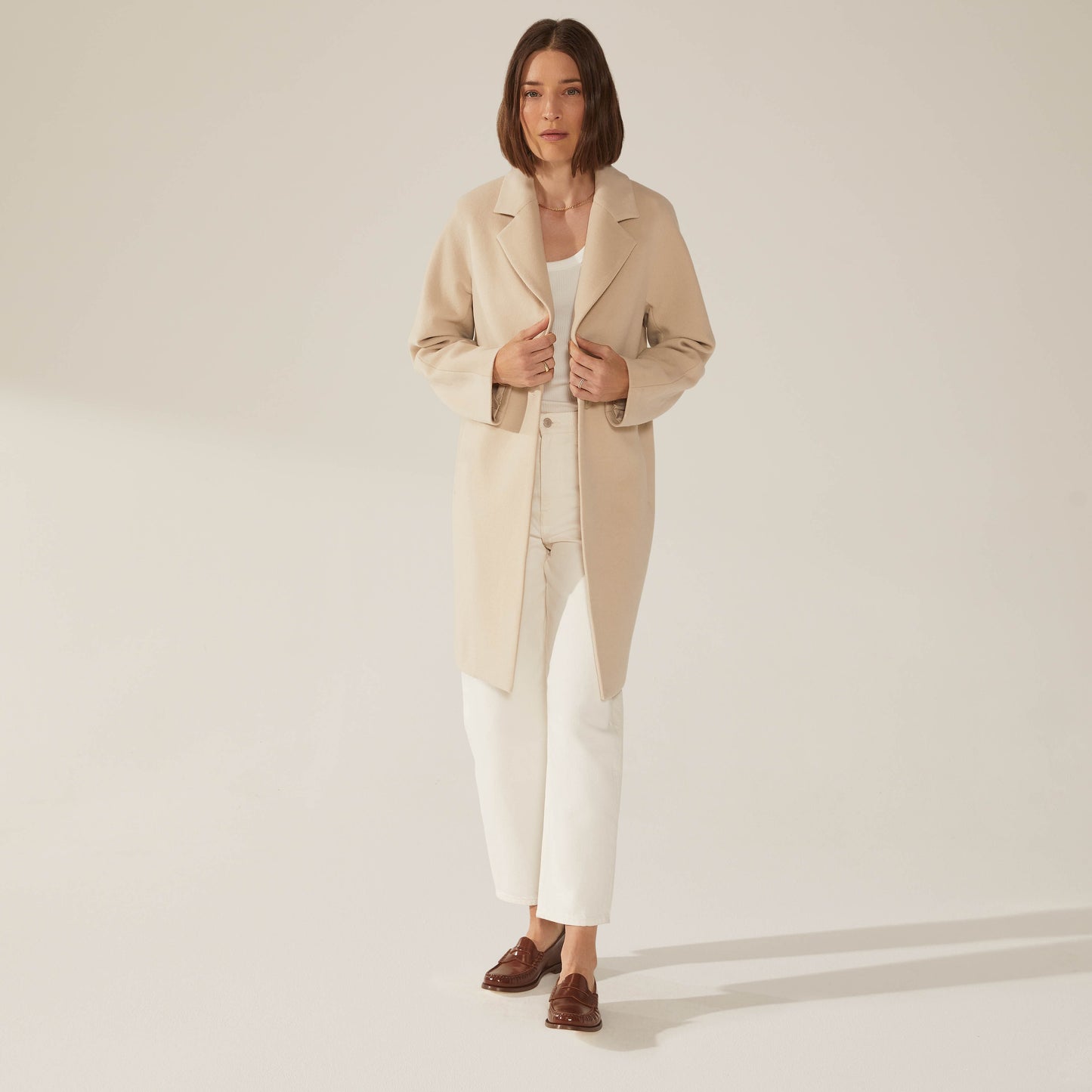 Risa Cashmere-Wool Button Down Coat by Italic