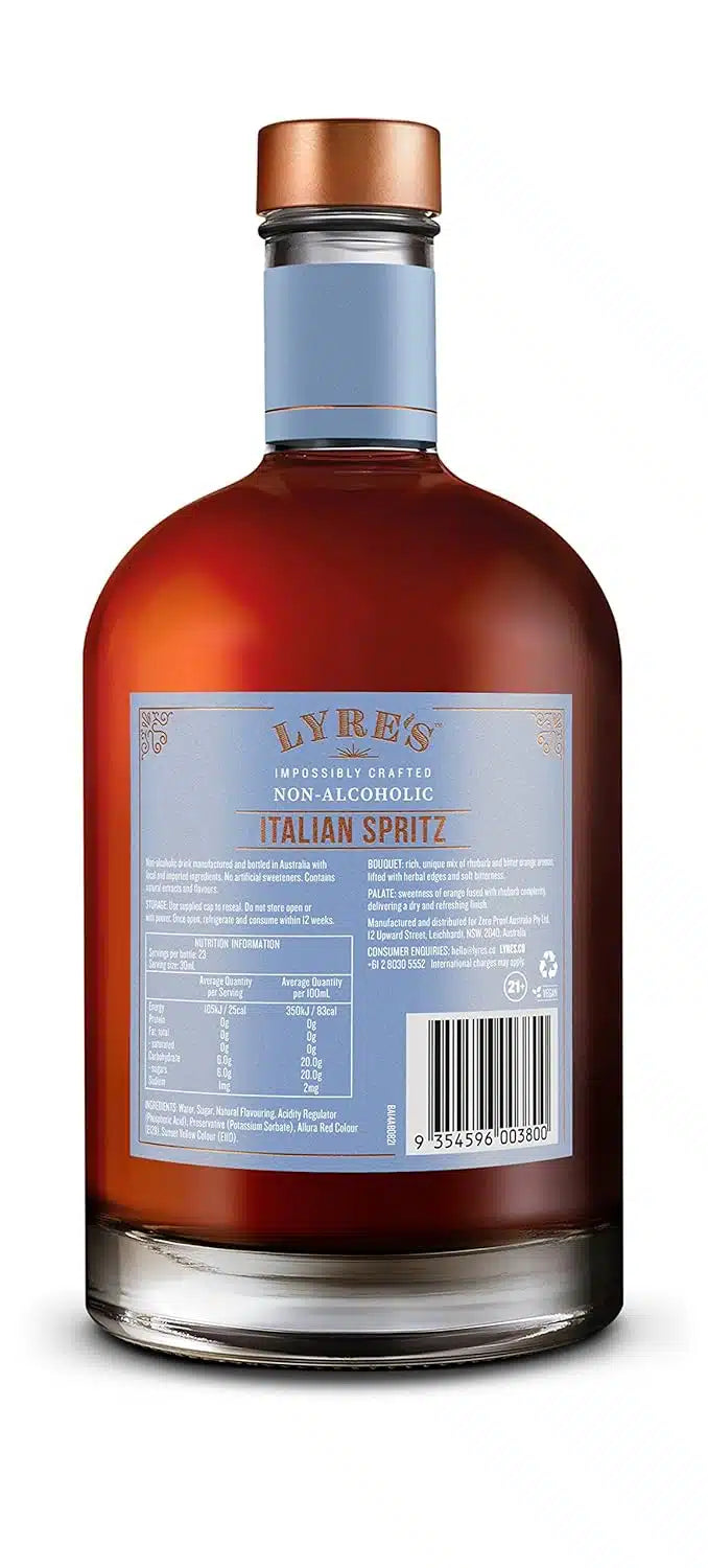 Lyre's Italian Spritz Non-Alcoholic Aperol