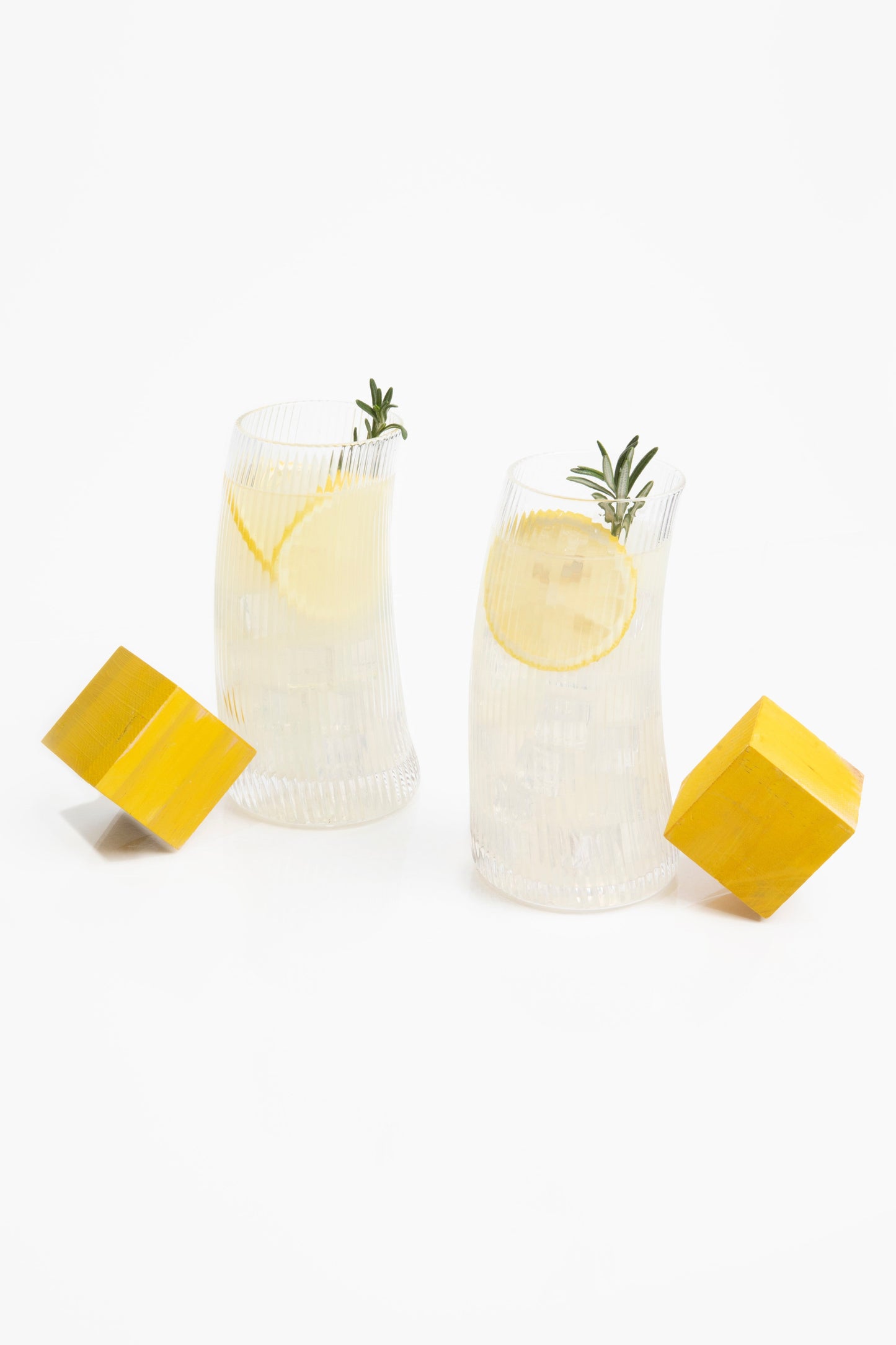 Curvy Cocktail Glasses 8 oz Set of 2