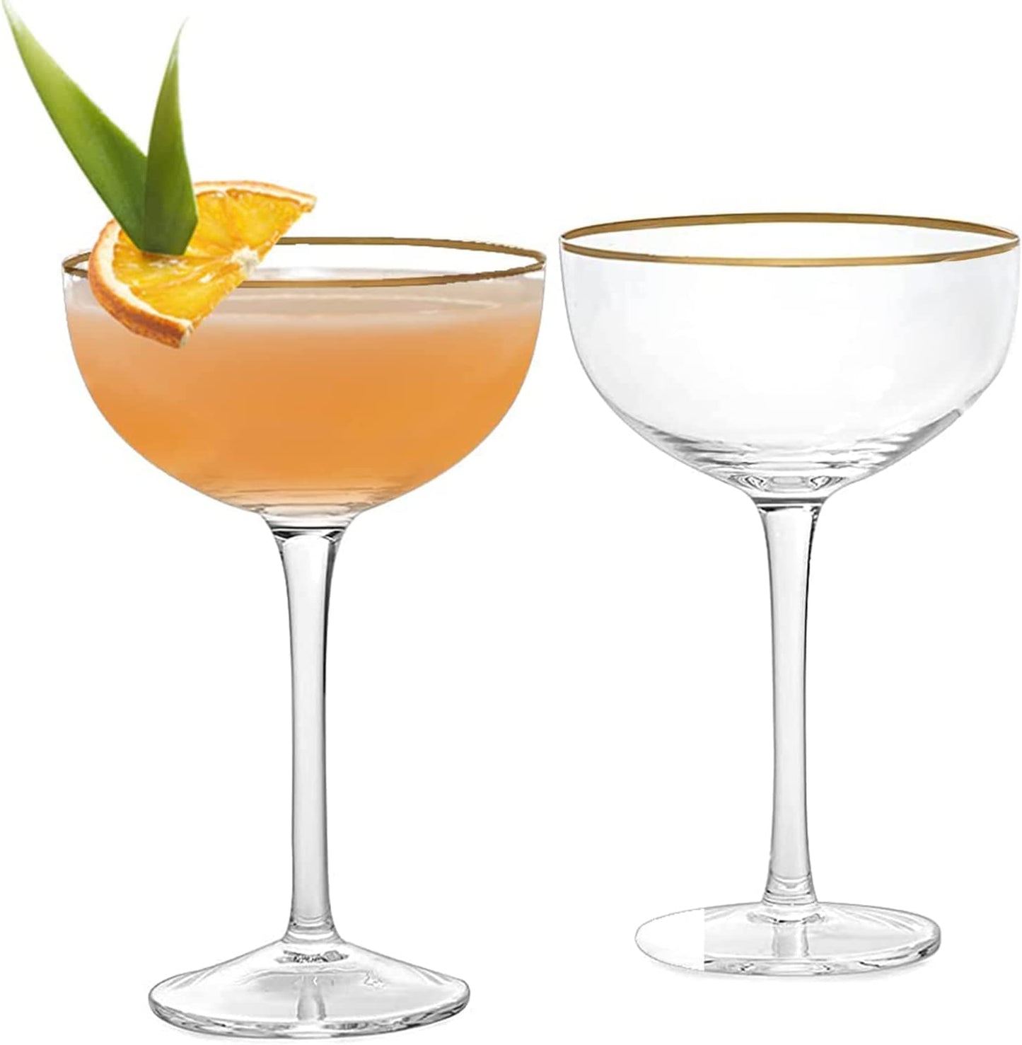 Coupe Cocktail Glasses 7 oz Set Of 2