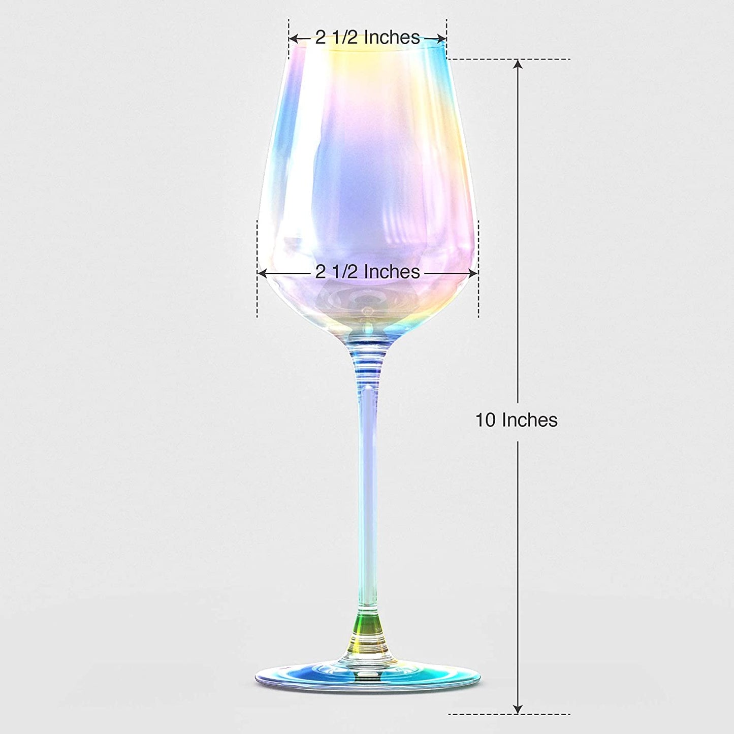 Iridescent Luster Large Radiance Wine Glasses