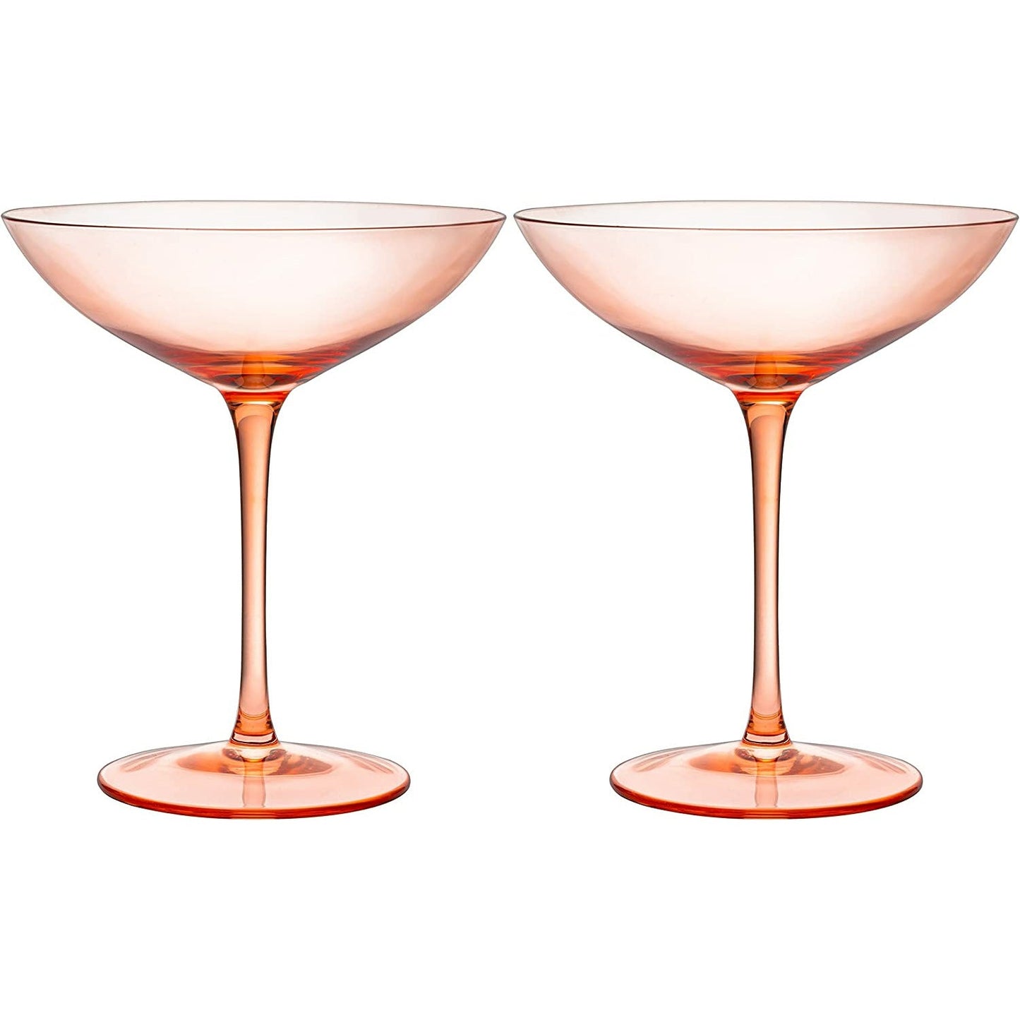 Champagne Coupes 12 oz Set Of 2 (Blush Pink)