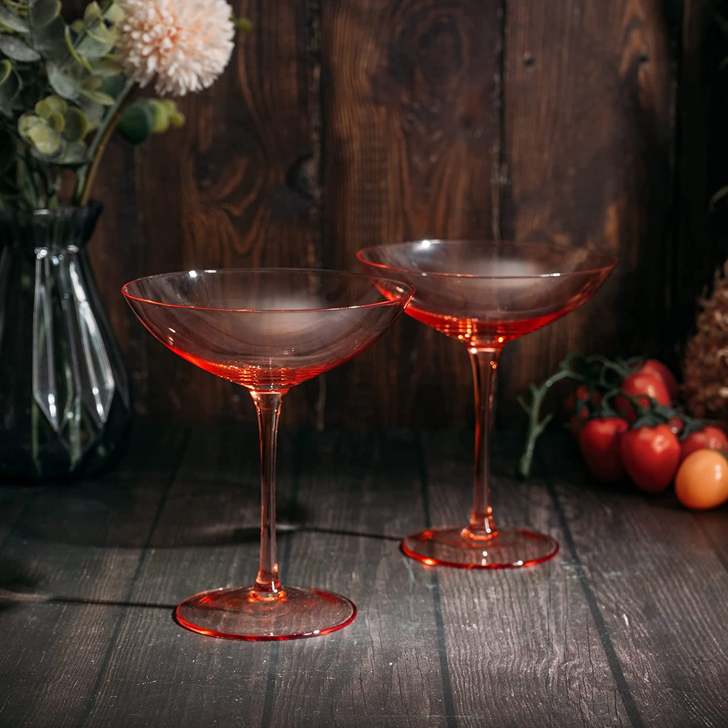 Champagne Coupes 12 oz Set Of 2 (Blush Pink)