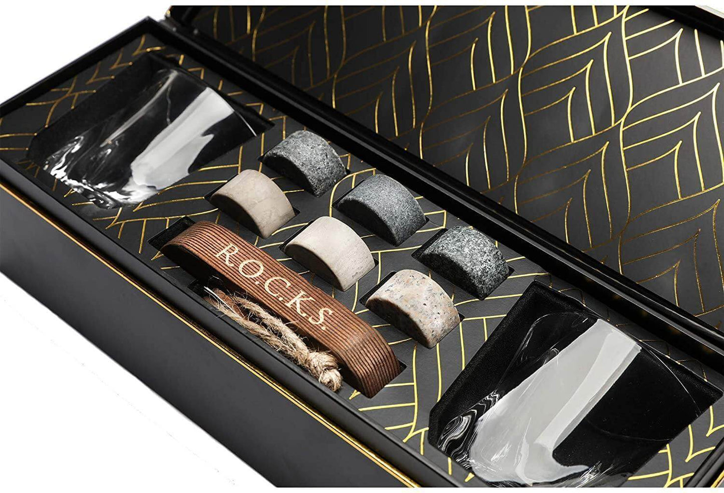 R.O.C.K.S. Whiskey Chilling Stones Whiskey Chilling Stones The Connoisseur's Set - Twist Glass Edition