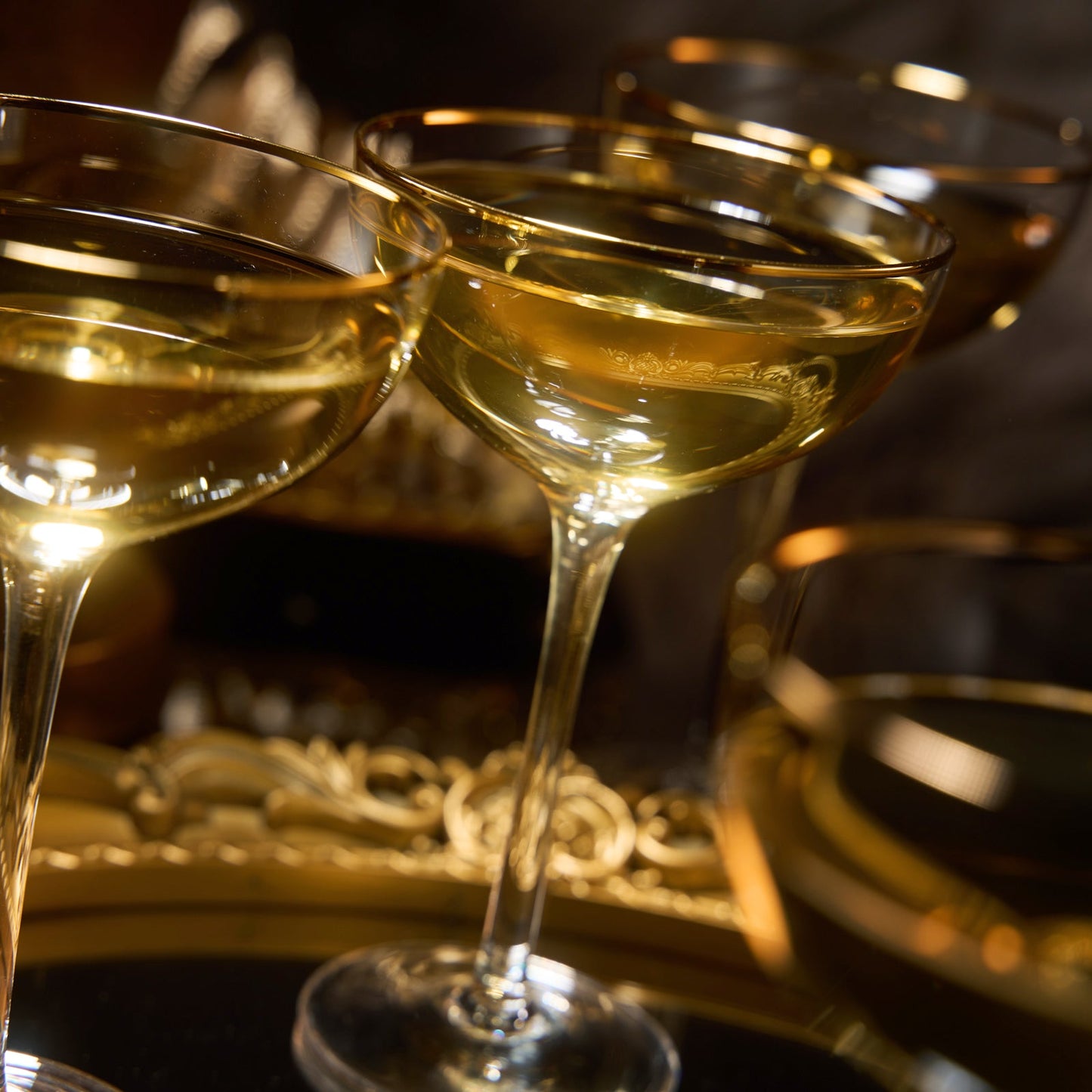 Coupe Cocktail Glasses 7 oz Set Of 2