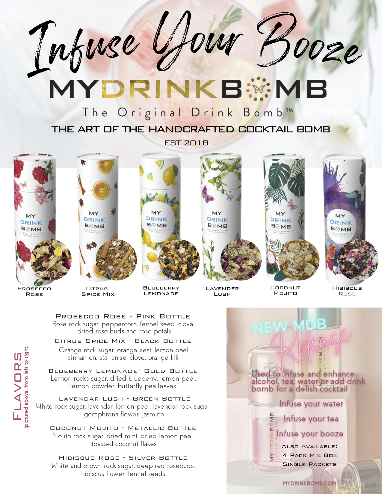 Infuse Your Booze Case Pack MYDRINKBOMB (TM) by My Drink Bomb