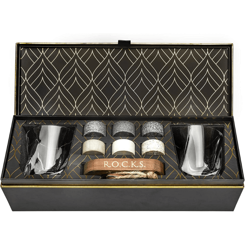 R.O.C.K.S. Whiskey Chilling Stones Whiskey Chilling Stones The Connoisseur's Set - Twist Glass Edition