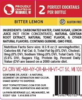 Top Note Tonic Store Bitter Lemon-16 pack