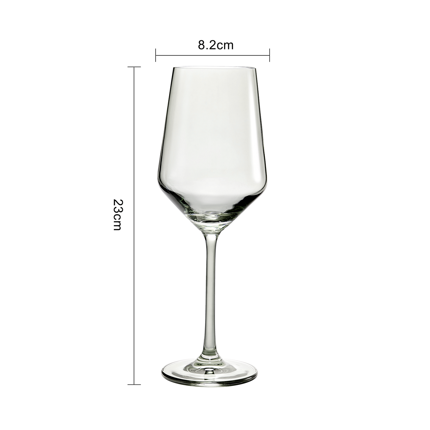 Smoke Grey Colored Wine Glass Set 12 oz Set of 6