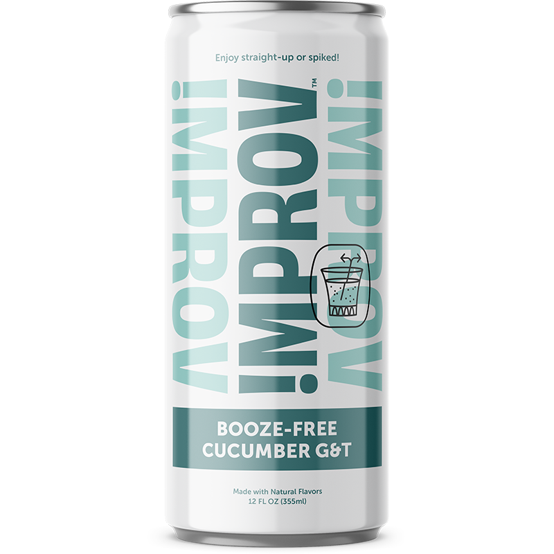 Booze-Free Cucumber G&T 8 Pack by IMPROV Booze-Free Cocktails