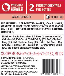 Top Note Tonic Store Sparkling Grapefruit Soda -16 pack