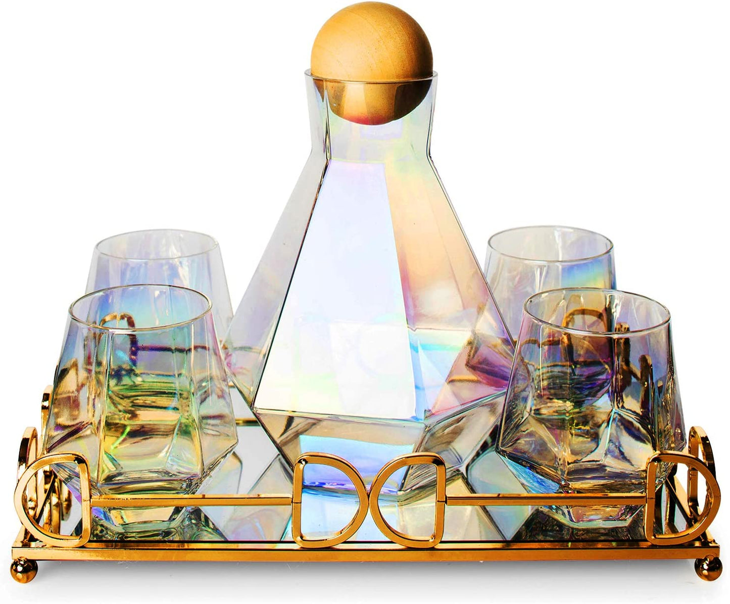 Iridescent Diamond Decanter Gift Set