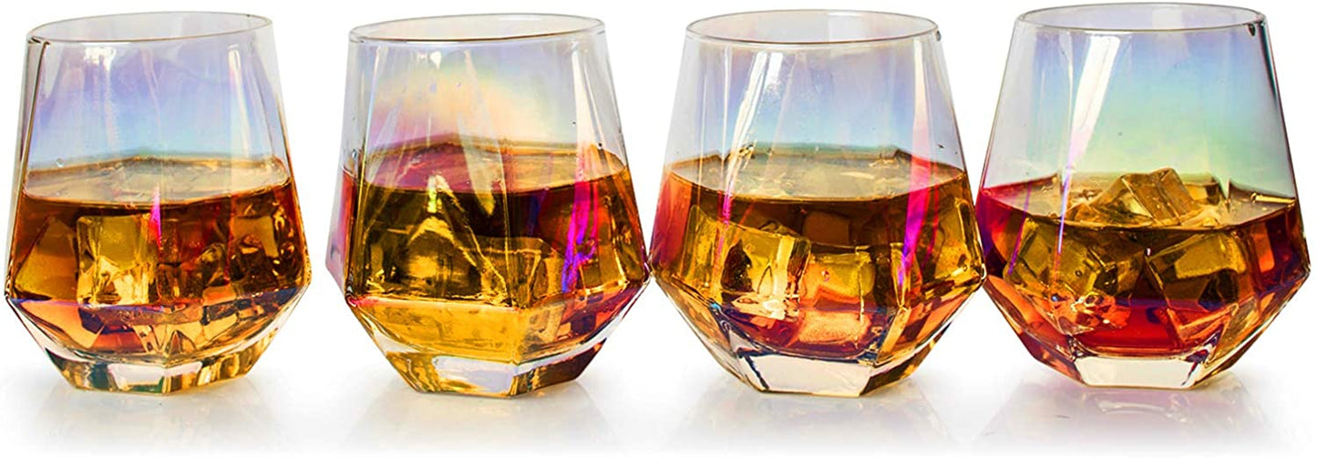 Iridescent Diamond Decanter Gift Set