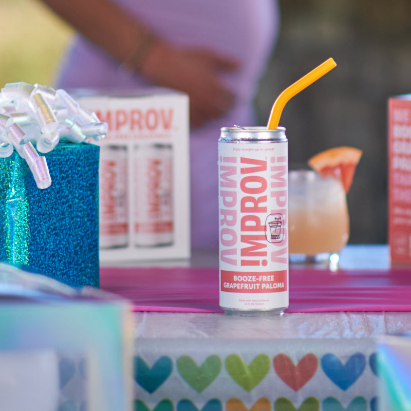 Booze-Free Grapefruit Paloma 8 Pack by IMPROV Booze-Free Cocktails
