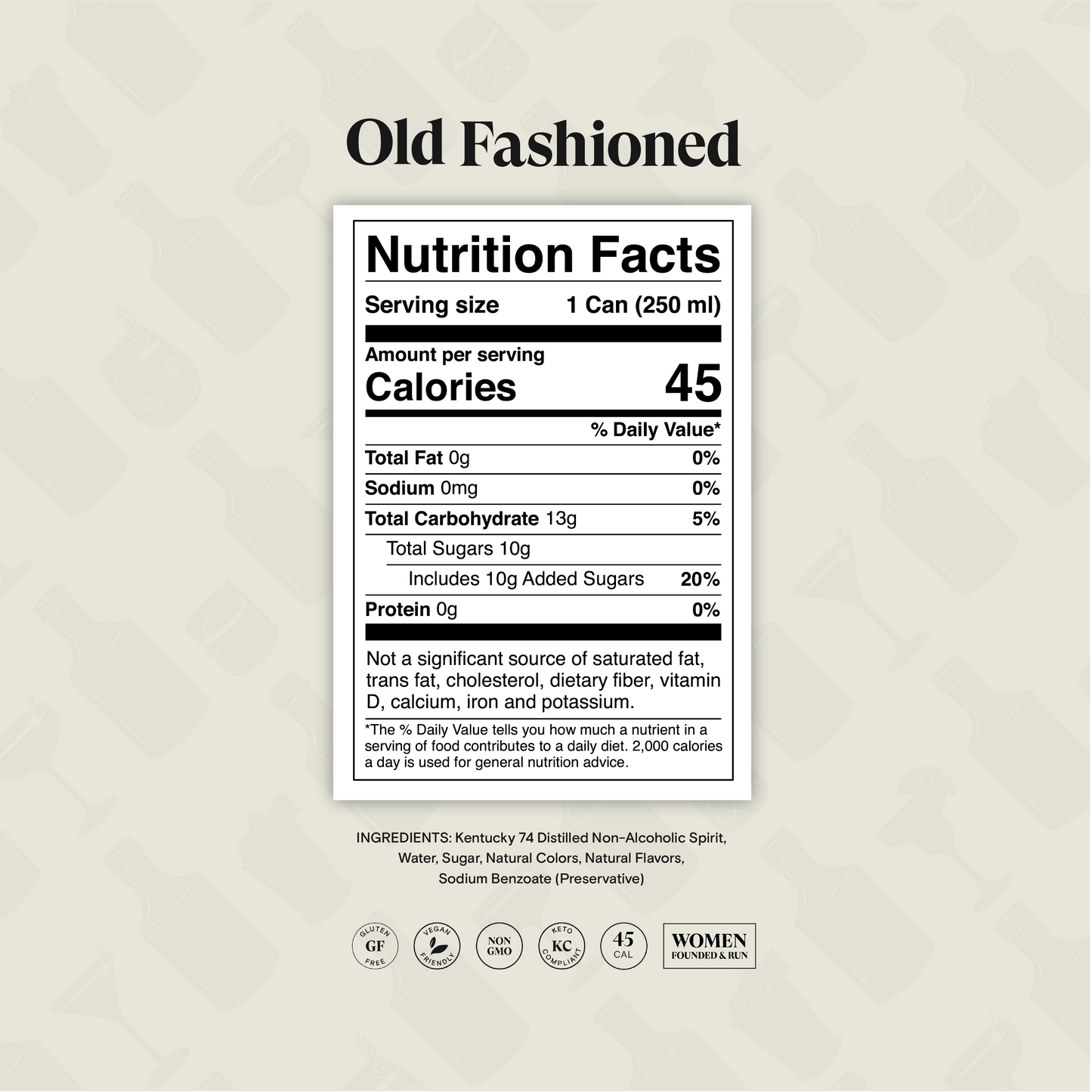 Spiritless Old Fashioned