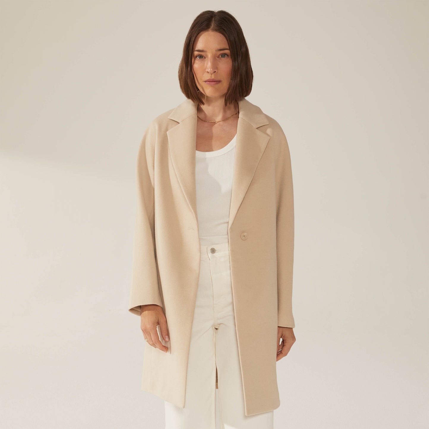 Risa Cashmere-Wool Button Down Coat by Italic