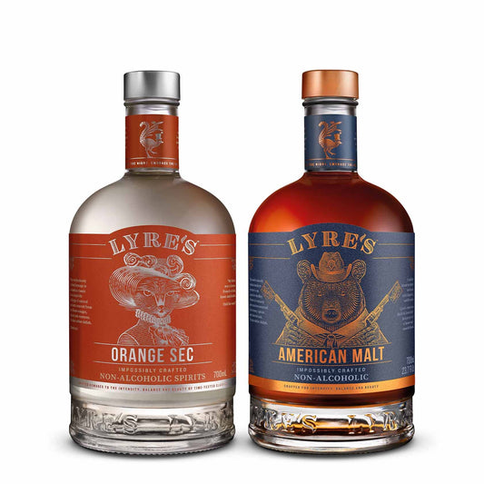 Lyre's Lynchburg Set - Non-Alcoholic Spirit Set (Pack of 2) | Orange Sec & American Malt