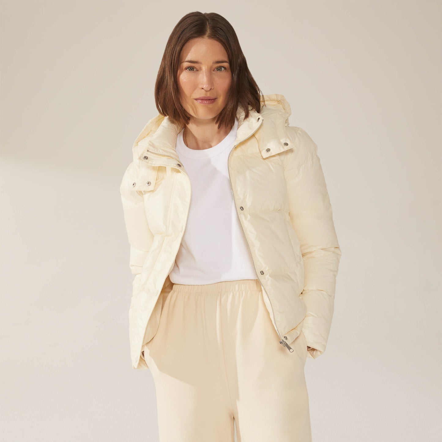 Adeline Hooded Down Puffer Jacket by Italic