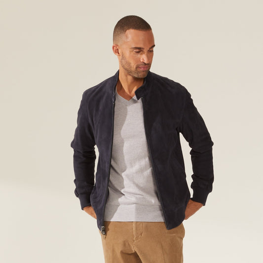 Chase Suede Bomber Jacket by Italic