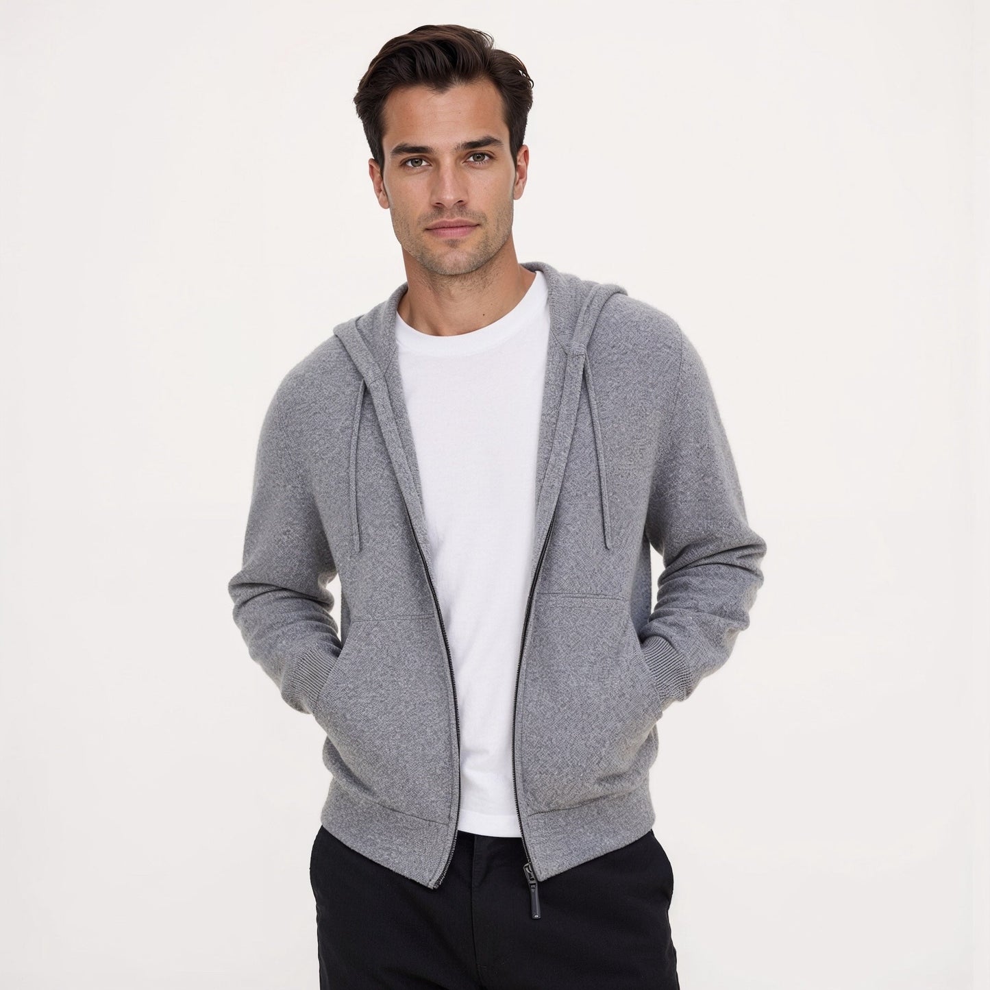 Tyler Cashmere Zip Hoodie by Italic