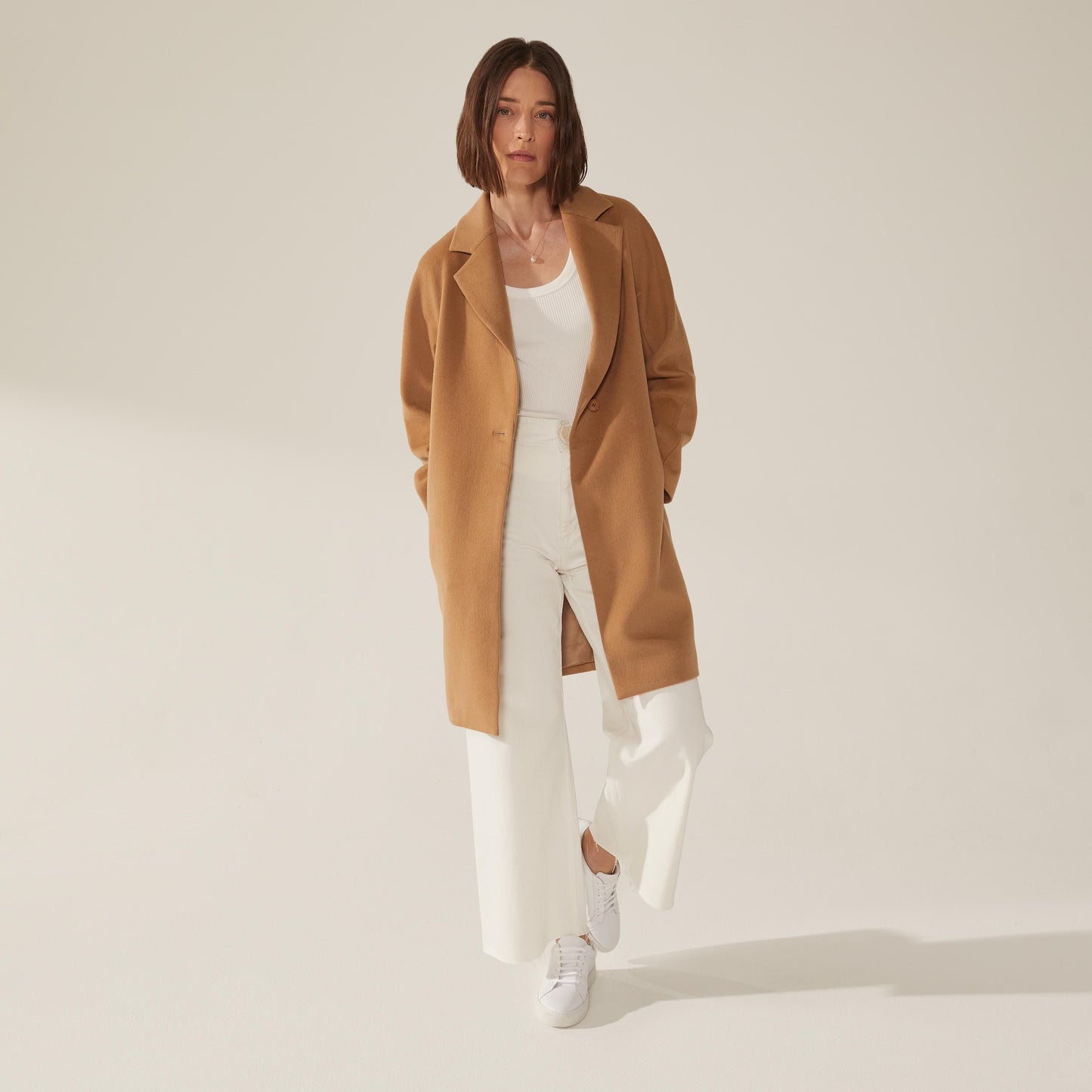 Risa Cashmere-Wool Button Down Coat by Italic