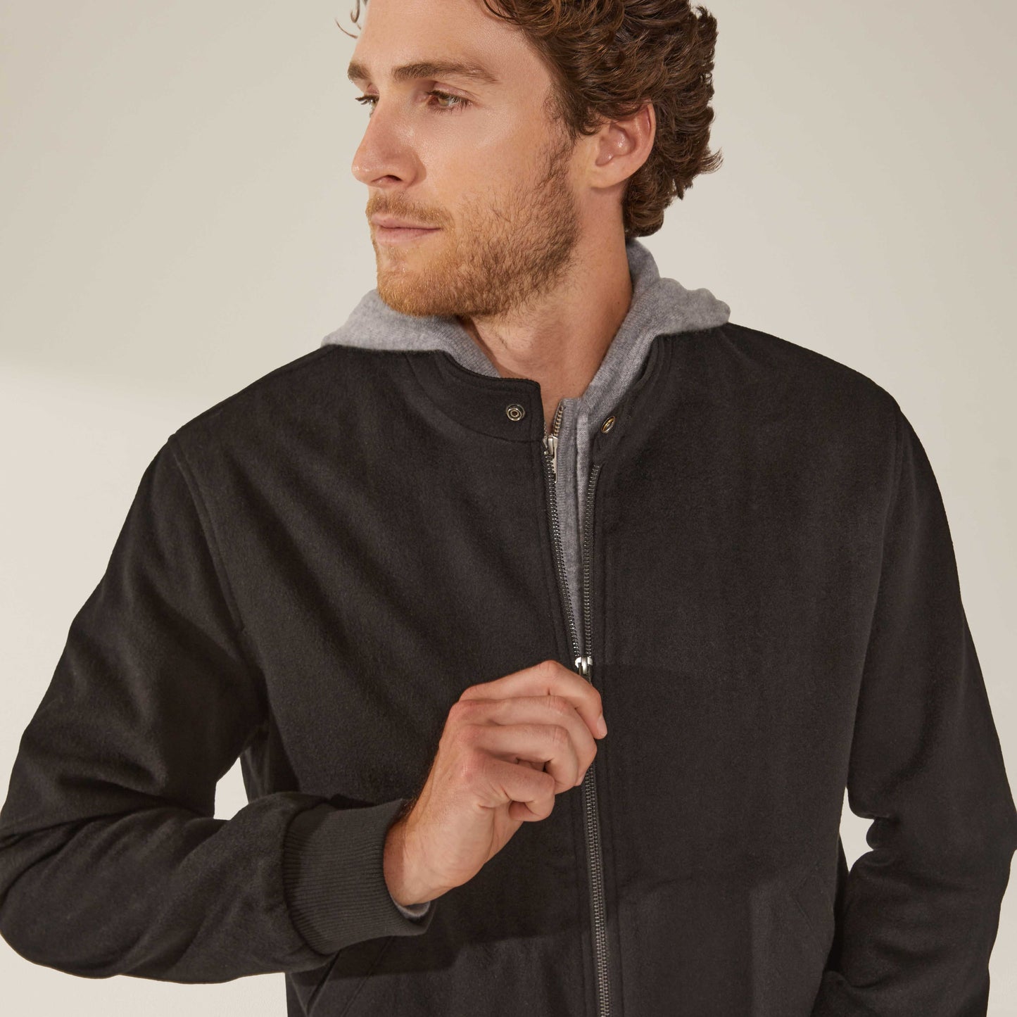 Chase Cashmere-Wool Bomber Jacket by Italic